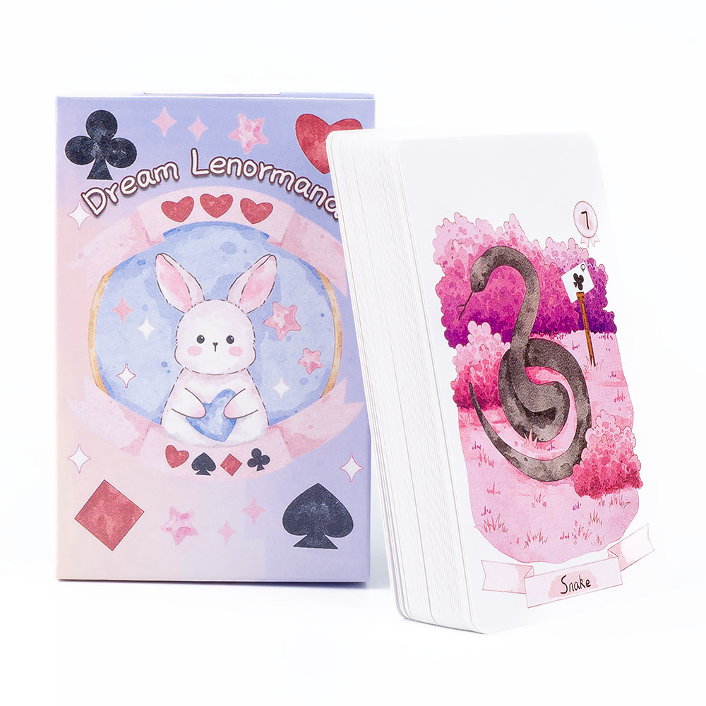 Tarot Deck With Guidebook - ラナと精神のタロットカード,カードデッキ,夢のLenormand,オラクルウィザード,神話,8.9x5.7cm, 42個
