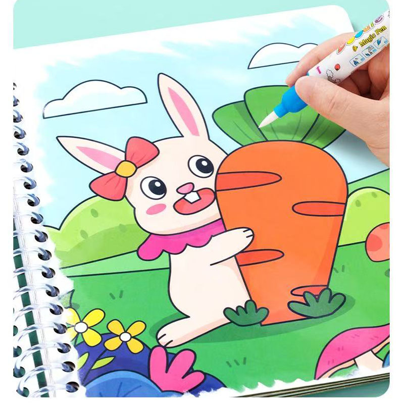 魔法の水描画ブック子供絵画おもちゃ再利用可能な塗り絵感覚早期 - Reusable Water Magic Coloring Book のレビューと価格