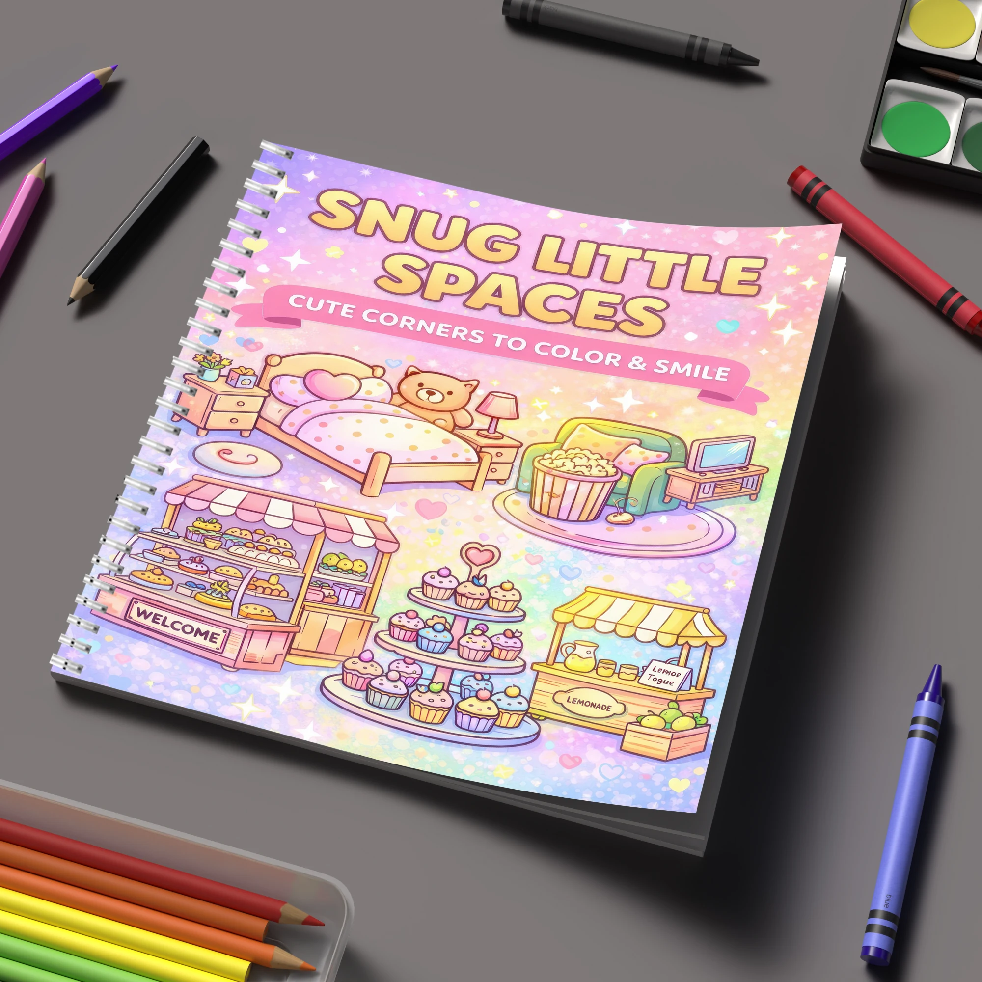 塗り絵ブック リトルスペース 大人向け塗り絵ブック、誕生日プ - Adult Coloring Book Stress Relief のレビューと価格