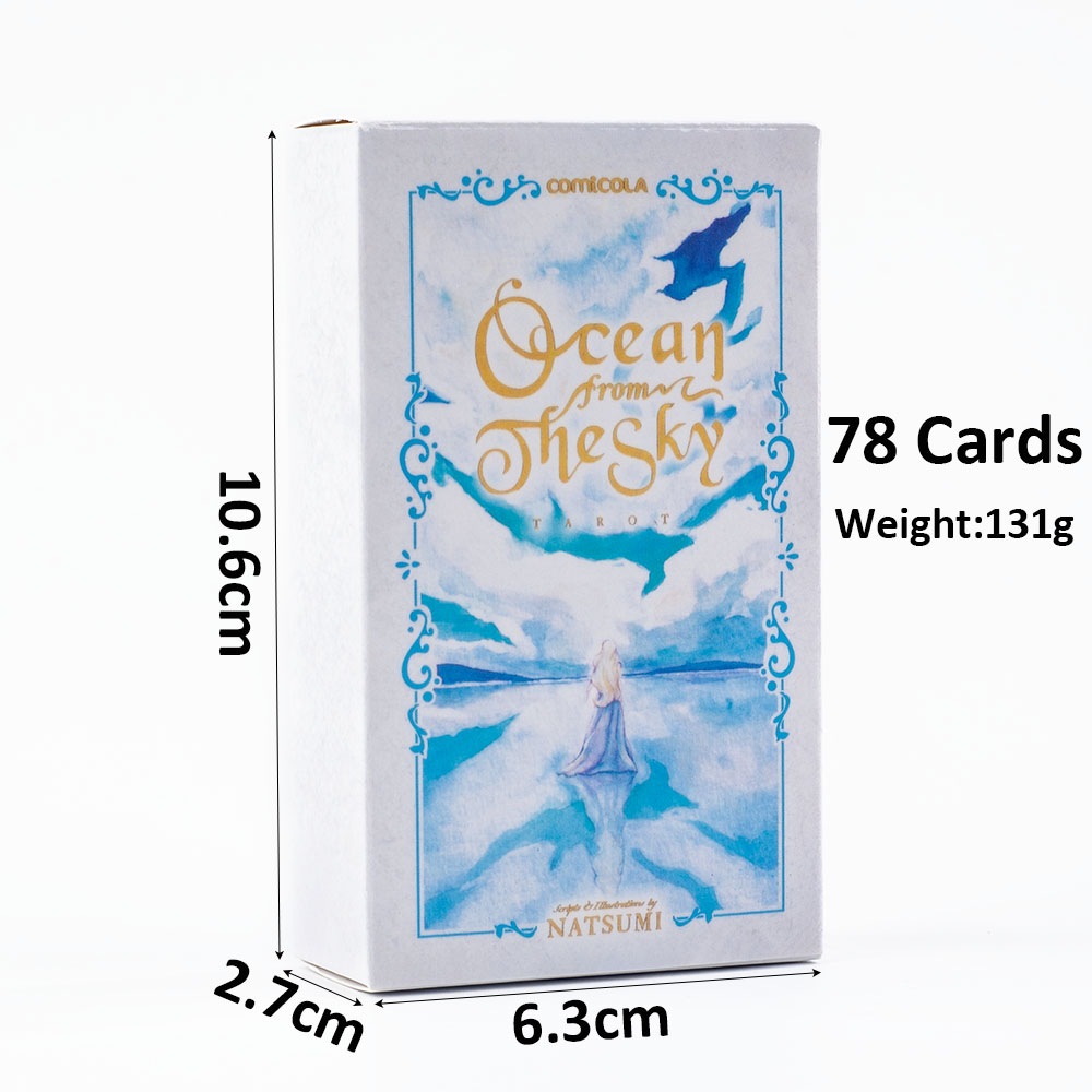 10.3*6cm 手描き水彩タロットデッキ - 天空から見た - Tarot Deck With Guidebook のレビューと価格