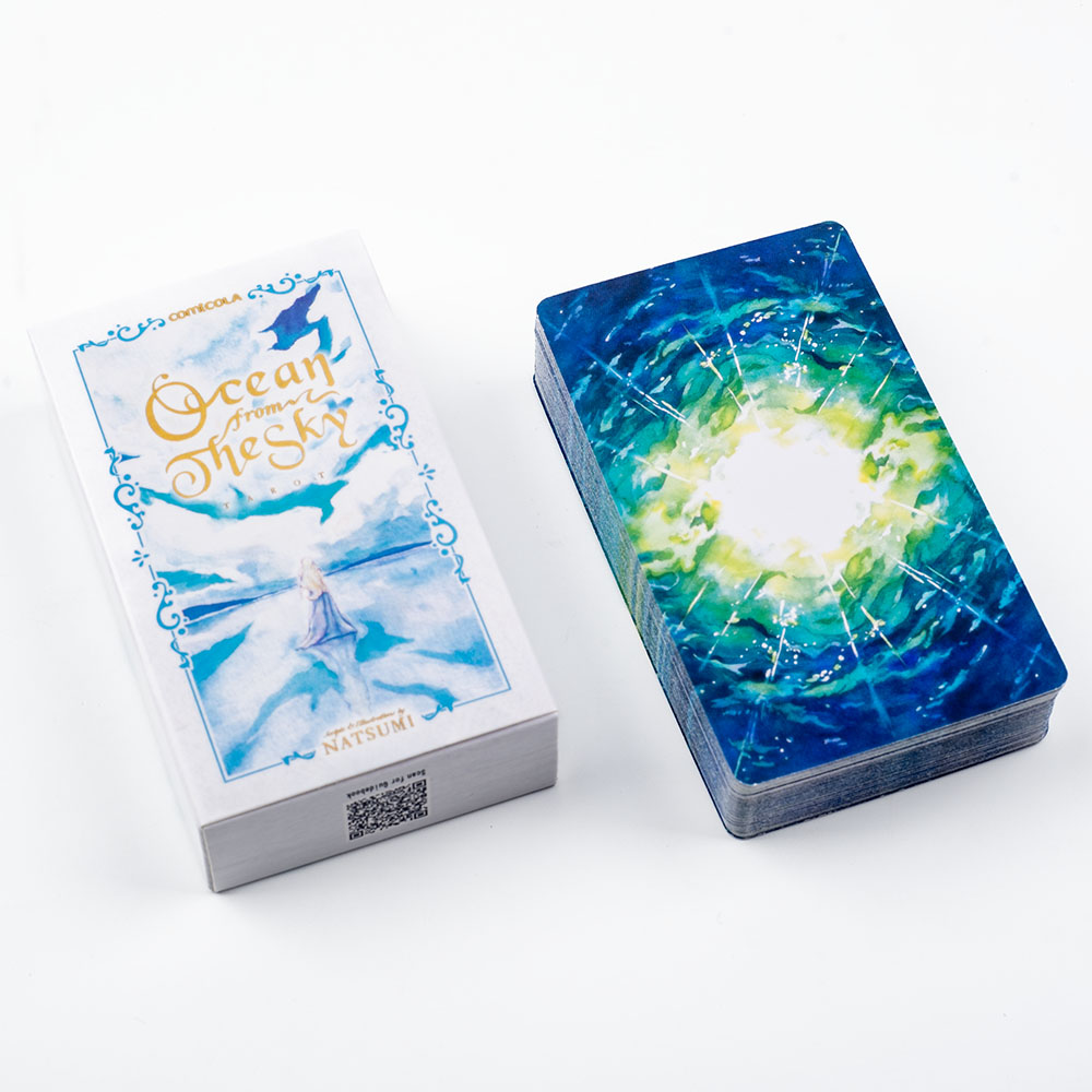 10.3*6cm 手描き水彩タロットデッキ - 天空から見た - Tarot Deck With Guidebook のレビューと価格