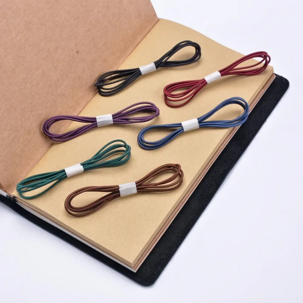 10 個セット修理弾性ゴムバンド革のノートブックアクセサリー - Vintage Leather Journal Notebook のレビューと価格