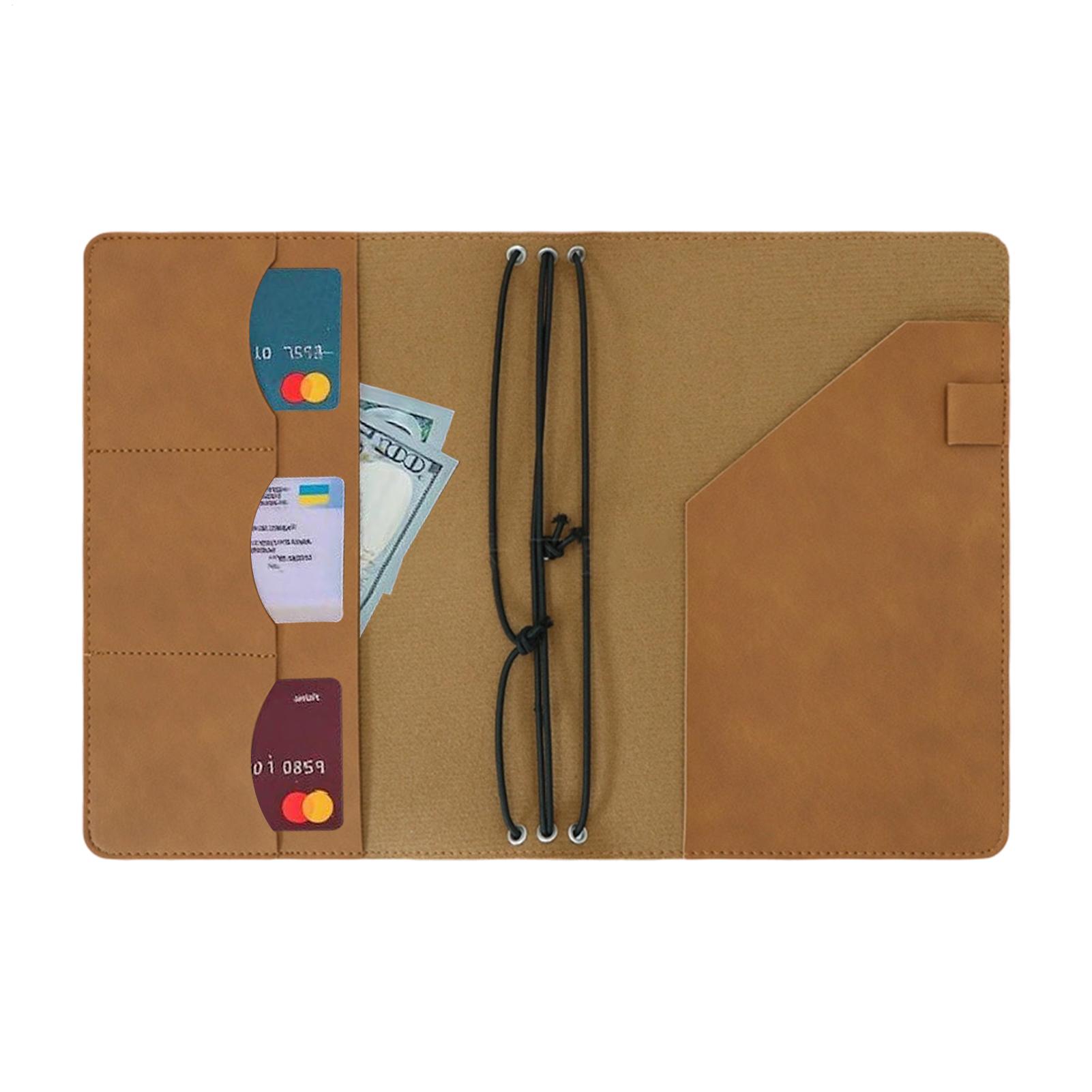 A5ノートブックカバー ヴィンテージPUレザー ジャーナル保 - Vintage Leather Journal Notebook のレビューと価格