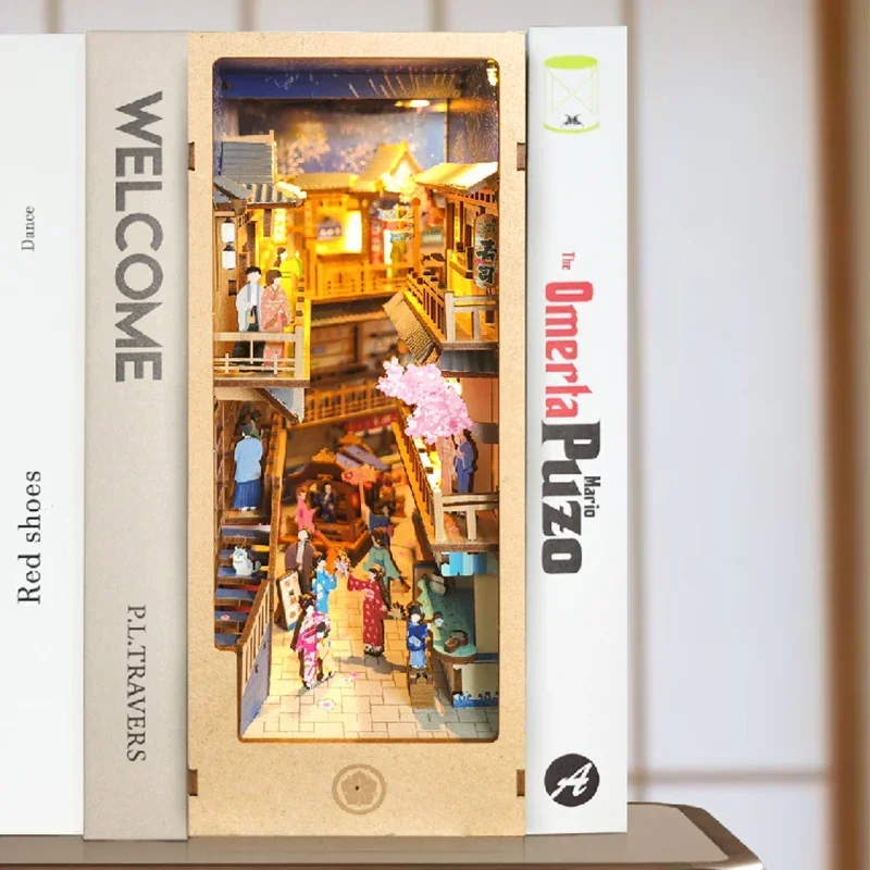 日本のレトロDIY木製ブックヌックシェルフインサートミニチュ - Diy Wooden Book Nook Kit Shelf Insert のレビューと価格