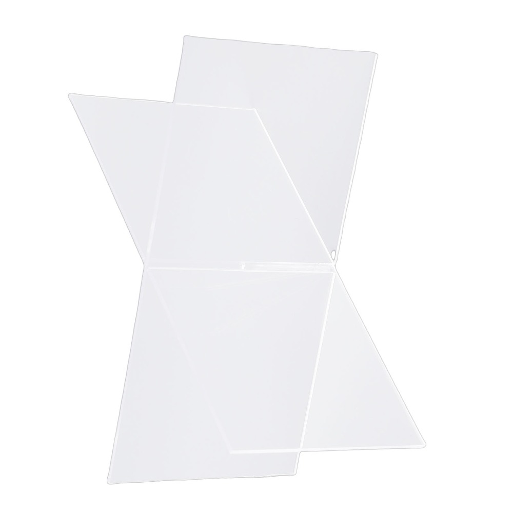 X字型デザインのアクリル製ブックスタンド 1セット 透明アク - Clear Acrylic Book Stand Holder のレビューと価格